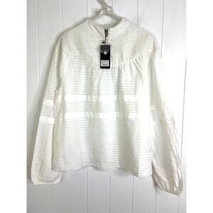 One Teaspoon Free People Pure Desert Angel Longsleeve Top‎ White Size Med NWT